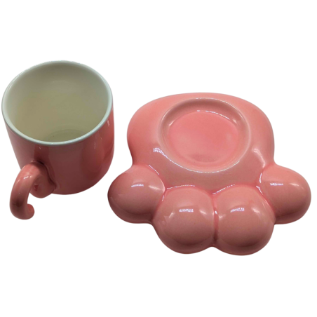 Ensemble Tasse + Soucoupe Rose