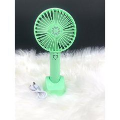 Mini ventilateur portable vert avec support