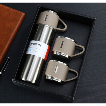 Thermos Coffret 3piéces Marron clair