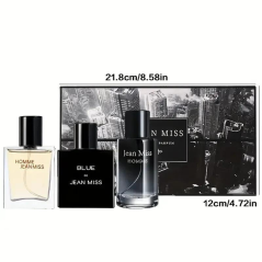 Coffret 3 parfums Jean Miss pour homme (30 ml)