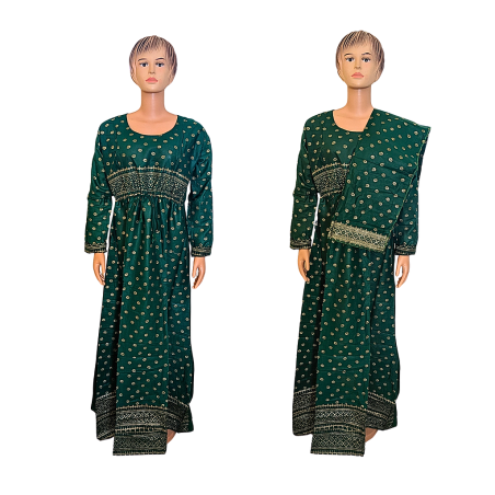 Robe pendjab Maya vert L