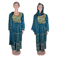 Robe Dubaï Fatima vert L