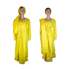 Robe pendjab Maya jaune XL