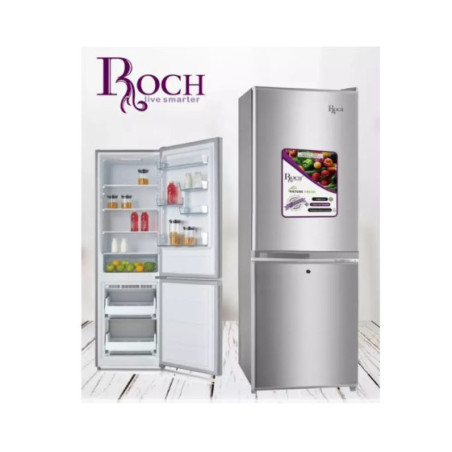 REFRIGERATEUR ROCH COMBINE 2 TIROIRS 150L SILVER RFR150DBL - SL