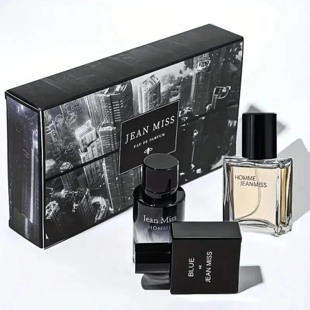 Coffret 3 parfums Jean Miss pour homme (30 ml)