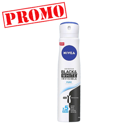 Déodorant NIVEA Pour Femme Black & Withe Invisible pure 200ml