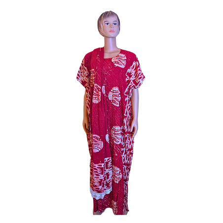 Robe femme + foulard  BATIK n°3