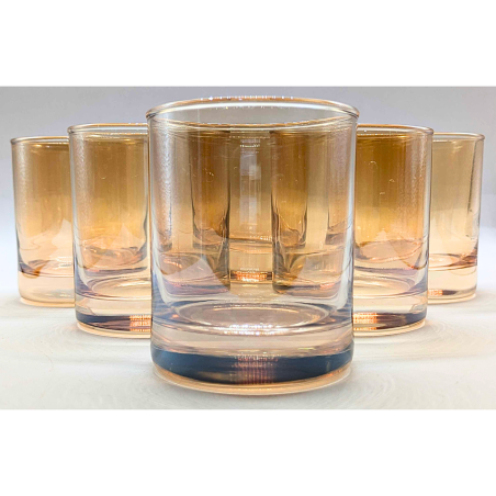 Pack de 6 Verres dorée DELISOGA