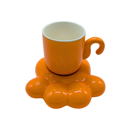 Ensemble Tasse + Soucoupe Orange