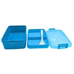 Lunch box + gourde Bleu