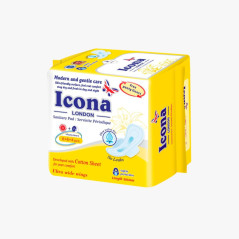 Serviettes hygiéniques Jour et Nuit - 16 pièces - ICONA