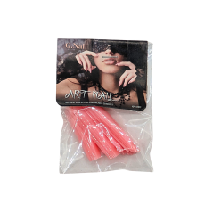 Paquet 10 faux ongles rose clair