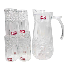 Ensemble Carafe et 6 verres Deli glass 278 ml