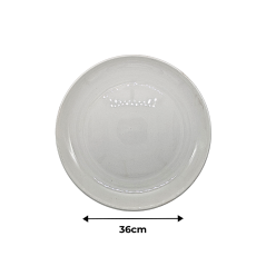 Plat en porcelaine blanche 36cm