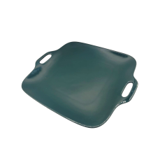 Plat en porcelaine vert Woura