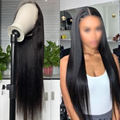 Cheveux naturels raides longueur 30