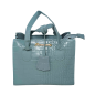 Mini sac croco - vert menthe