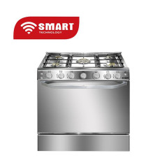 CUISINIERE SMART TECHNOLOGY 5FEUX 80X60 INOX STC-8060C-SL