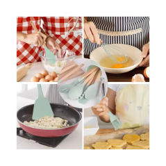 Ustensiles de cuisine en silicone 12 pcs Vert