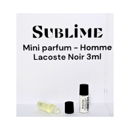 SUBLIME Mini parfum - Homme Lacoste Noir 3ml