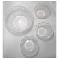 Pack de 4 Saladiers en verre Deli Glass