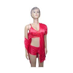 Lingerie en soie Rouge