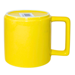 Ensemble 12 tasses Jaune / blanc