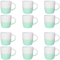 Ensemble 12 tasses Bicolore 5