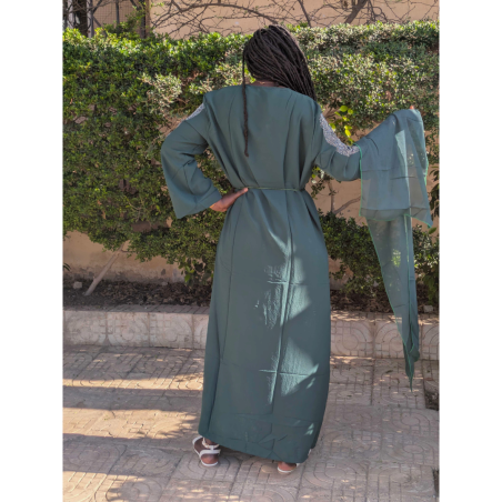 Djellaba Vert Sénégal Alima Taille ( 56/58 )