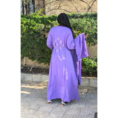 Djellaba Violet Fatima Taille ( 56/58 )