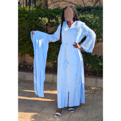 Djellaba Bleu clair Fatima Taille ( 56/58 )