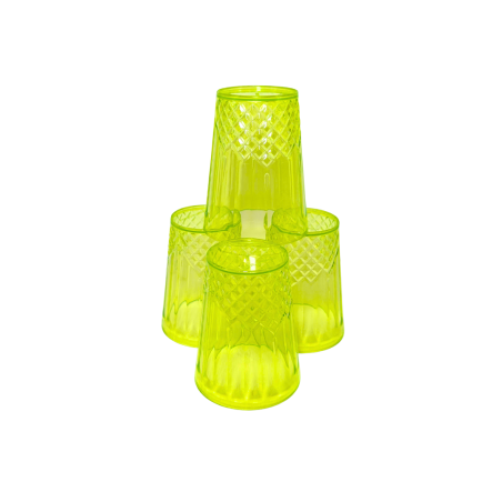 Carafe en mélamine + 4 Tasses Vert n°1