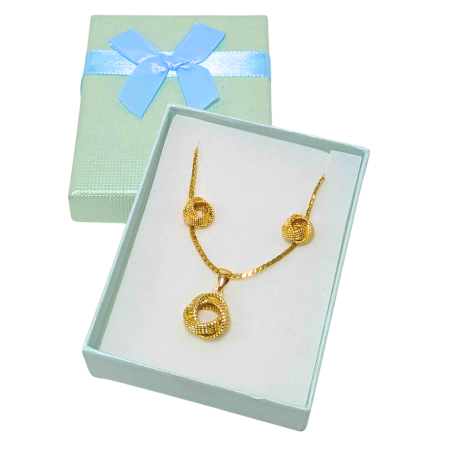 Ensemble chaine+boucle d'oreille Fanta