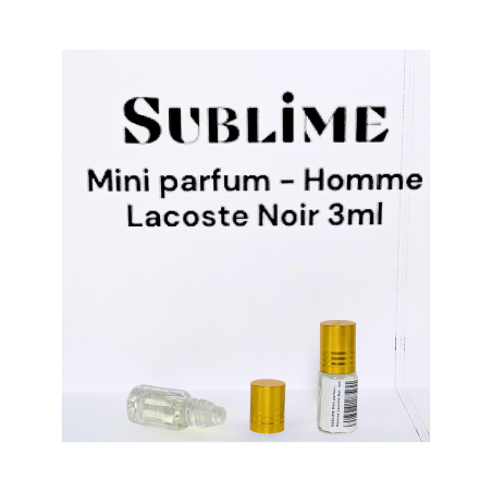 SUBLIME Mini parfum - Homme Lacoste Noir 3ml