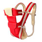 Kangourou bébé beige rouge