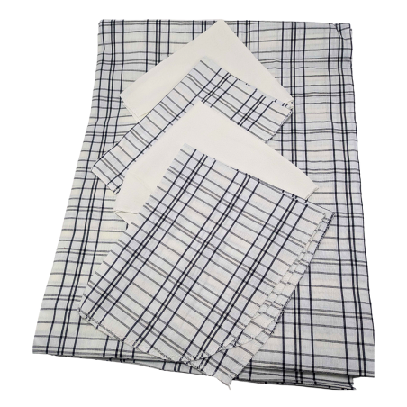 Ensemble nappe de table + 4 Torchons Aicha 13