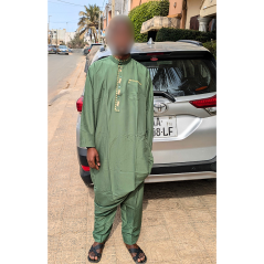 Djellaba Abdoul Razack vert T62