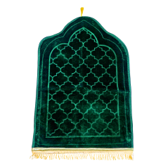 Tapis de Prière Seydina en Velours GM - Vert