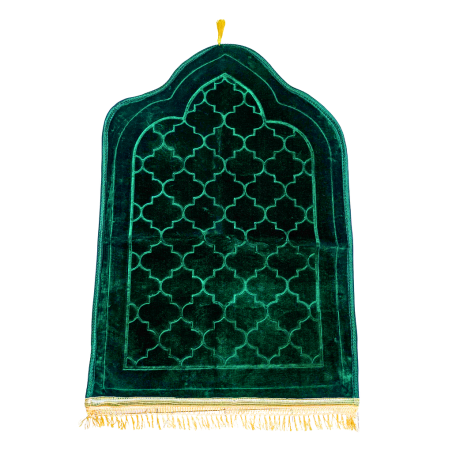 Tapis de Prière Seydina en Velours GM - Vert