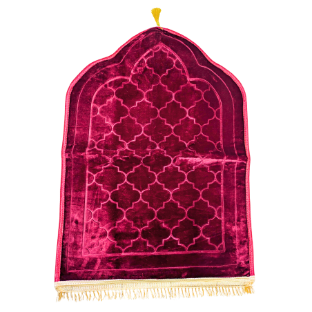 Tapis de Prière Seydina en Velours GM - Rouge