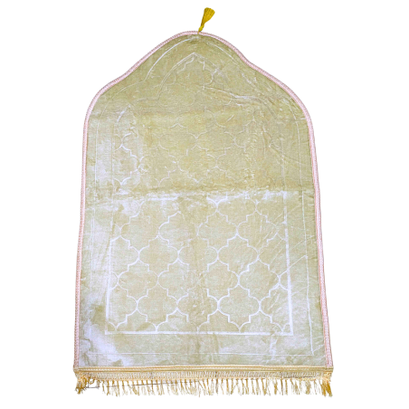 Tapis de Prière Seydina en Velours GM - Beige