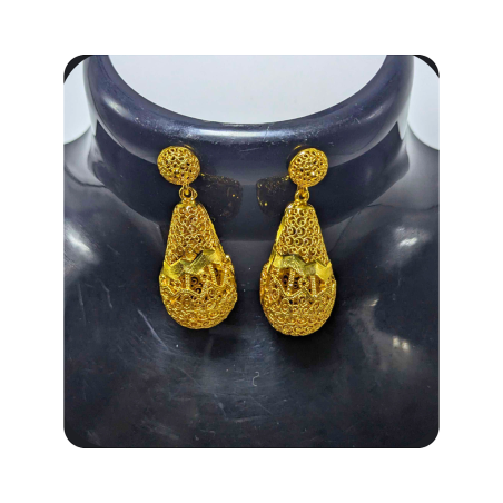 Boucle d'oreille plaqué or Sokhna Bator 1