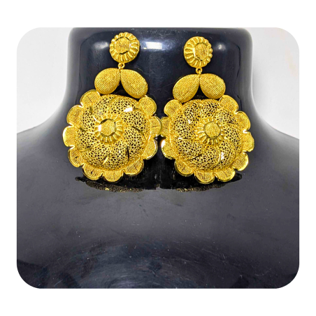 Boucle d'oreille plaqué or Woura 1