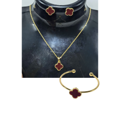 Ensemble Bijoux Enfants Van cleef Marron sans bague