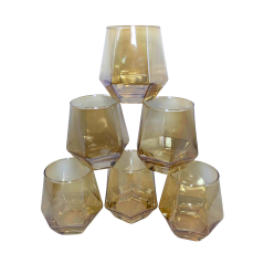 Pack de 6 Verres doré DELI GLASSWARE 310 ml