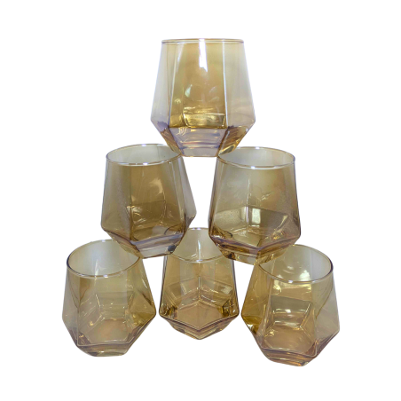 Pack de 6 Verres doré DELI GLASSWARE 310 ml