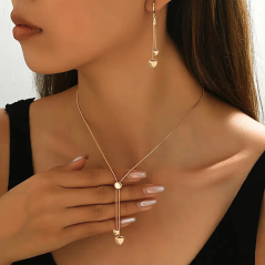 Ensemble de bijoux pendentifs en acier inoxydable Sophia