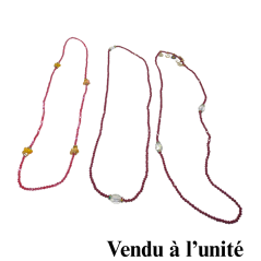 Chaine de taille en cristal rouge