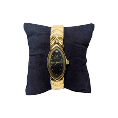 Montre femme CK dorée fond noir