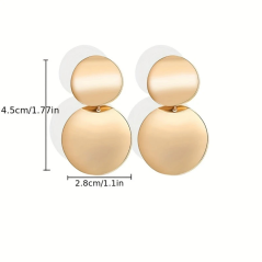 Boucles d'oreilles pendantes vintage style simple et décontracté